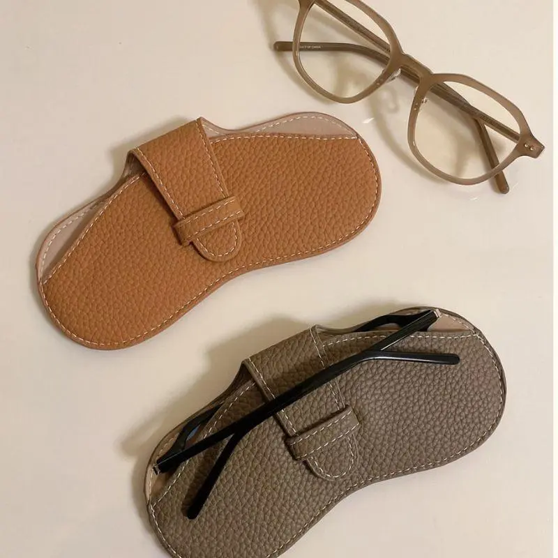 Hot Leather Soft Glasses Bag Fashion Portable Glasses Case Sunglasses Box Solid Eyewear Protector Case Pouch Bag Accessories