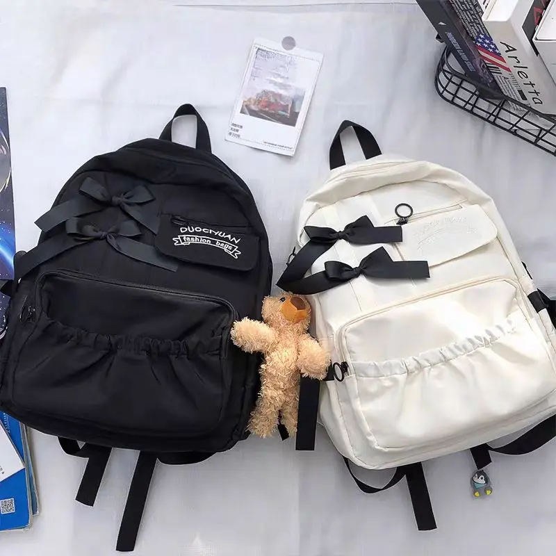 Fashion Backpack Canvas Women Backpack Anti-theft Shoulder Bags New School Bag for Teenager Girls School Backapck Female Y2K