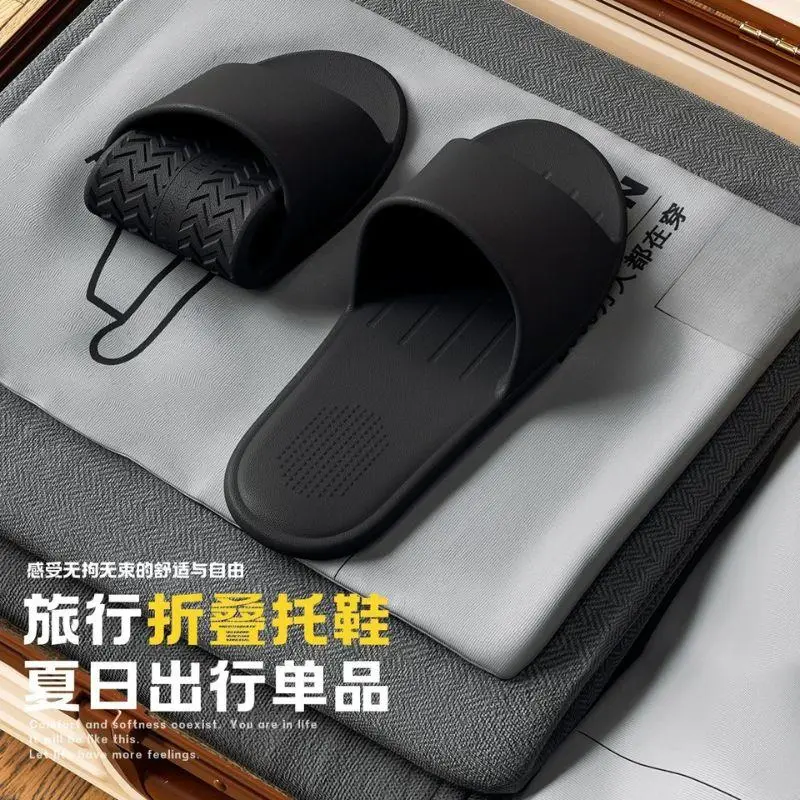 Foldable Travel Slippers For Women, Portable Travel, Anti Slip Beach, Men's Business Trip, Hotel, Shower Friendly Slippers