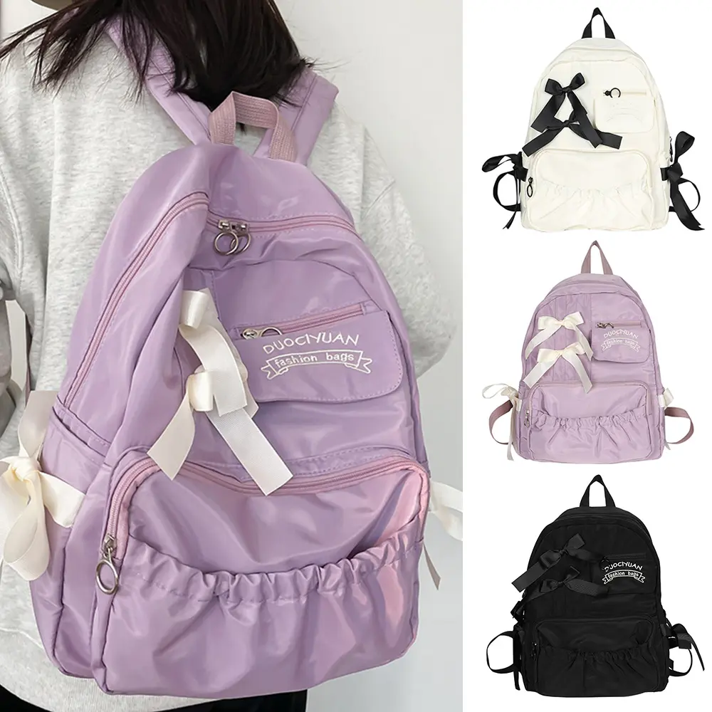 Fashion Backpack Canvas Women Backpack Anti-theft Shoulder Bags New School Bag for Teenager Girls School Backapck Female Y2K