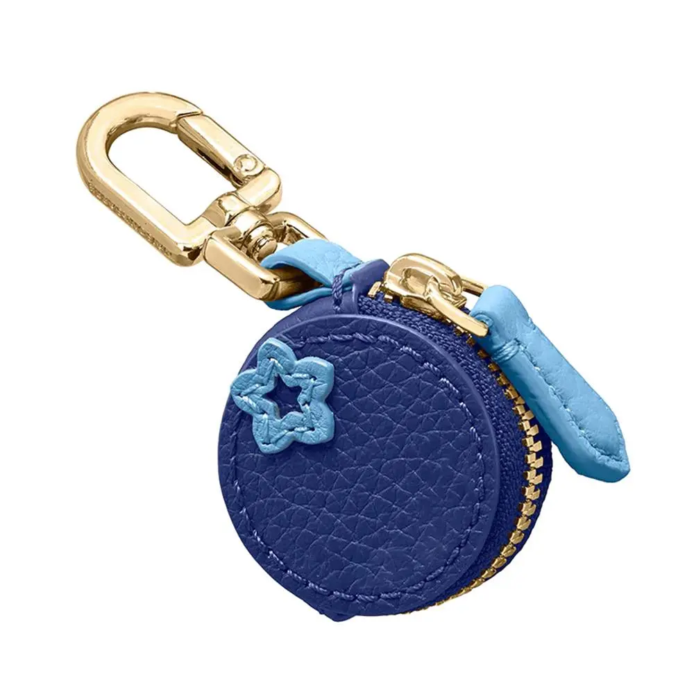 Creative Mini Orange Fruit Shape Coin Purse Strawberry Zipper Fruit Keychain Coin Bag Wallet PU Leather Pendant Coin Pouch