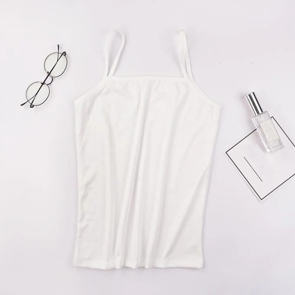 1pc Summer Sexy Camisoles Women Crop Top Sleeveless Shirt Bralette Tops Strap Skinny Camisole Base Vest Tops for Female