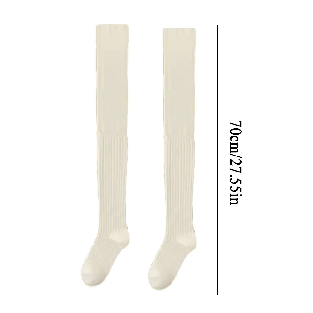 Black White Stockings Women Girls Thigh High Long Socks JK Japanese Leggings Summer Thin Loose Costumes Sweet Ballet Hosiery