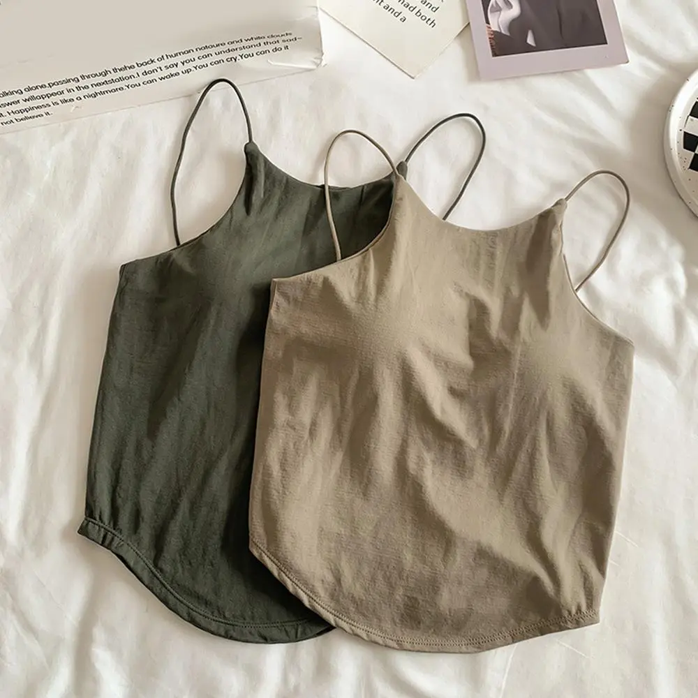 Sexy Camisole Women Underwear Wire-Free Tank Crop Top Tee Seamless Lingerie Bralette Beauty Back Wireless Tube Tops Sports Camis