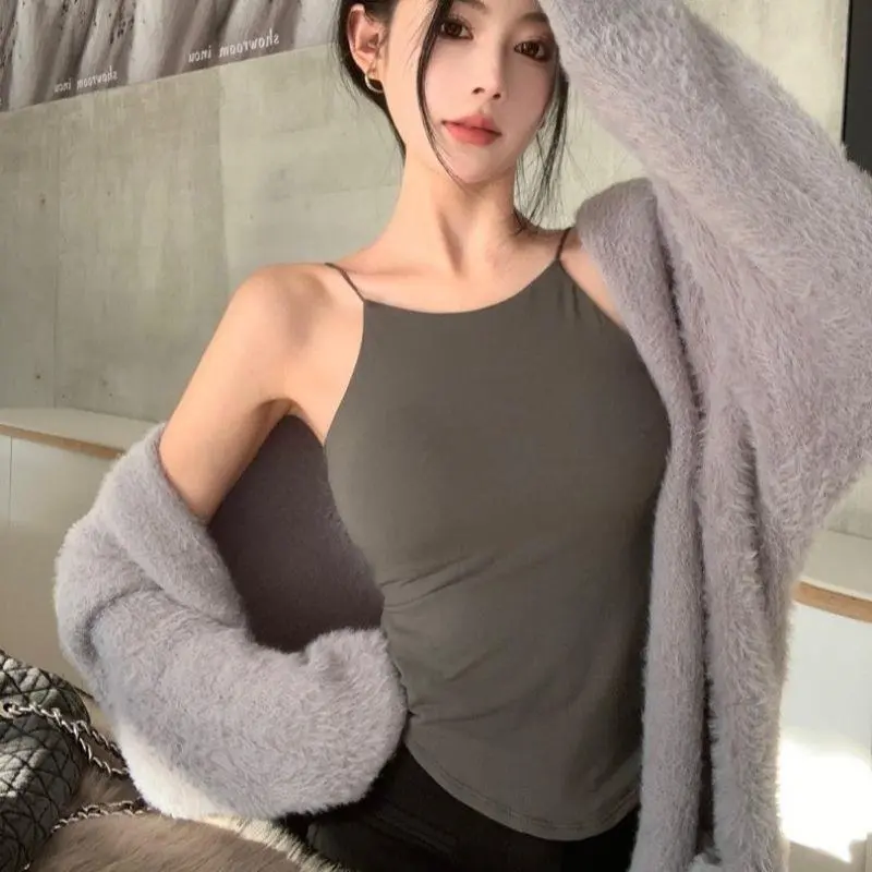 Sexy Camisole Women Underwear Wire-Free Tank Crop Top Tee Seamless Lingerie Bralette Beauty Back Wireless Tube Tops Sports Camis