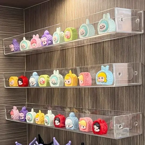 Acrylic Action Figure Display Rack Transparent Doll Storage Box Toy Organizer Rack For Collectible Showcase Cabinet Storage Rack