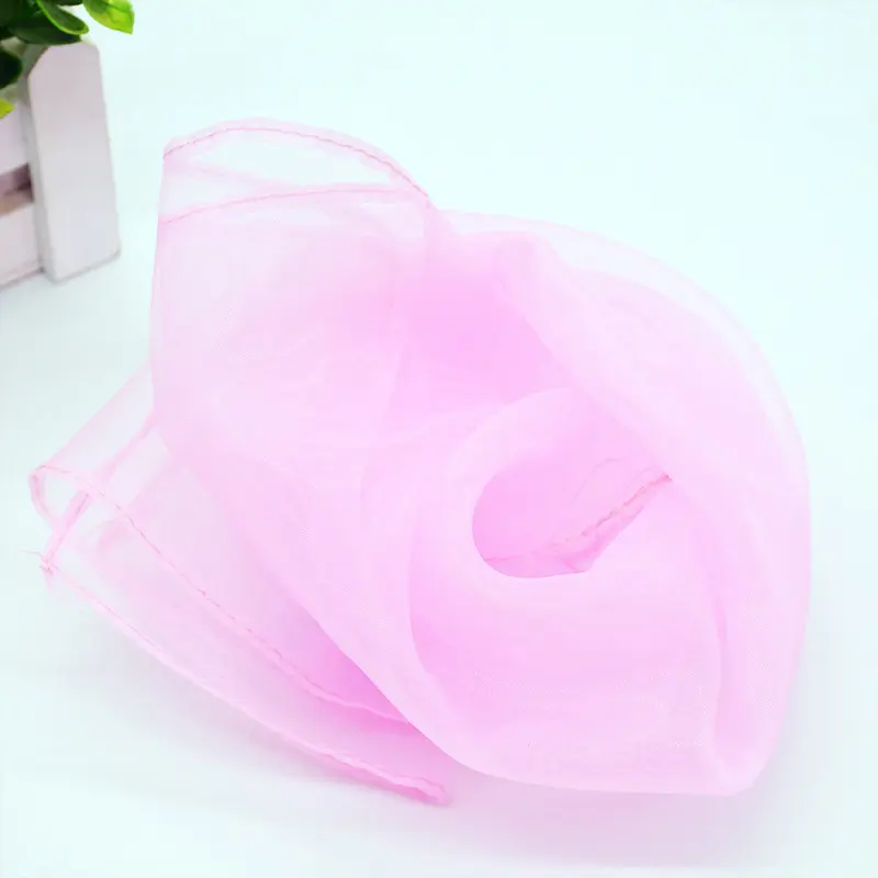 Summer Spring Women Square Scarf Thin Chiffon Scarves Fashion Organza Wraps 70cm*70cm Scarf Solid Color Head Wear Scarves