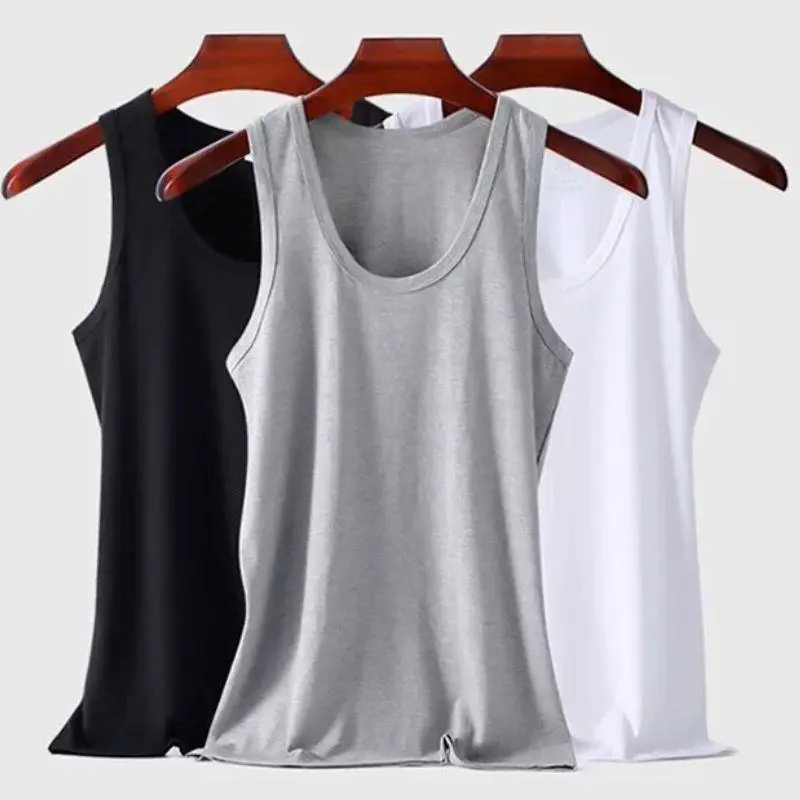 Hot Summer Male tank top Women Basic Elastic Tank Pure Cotton Sleeveless Men's t-shirt Bodybuilding Fitness T-shirt Sports Vest
