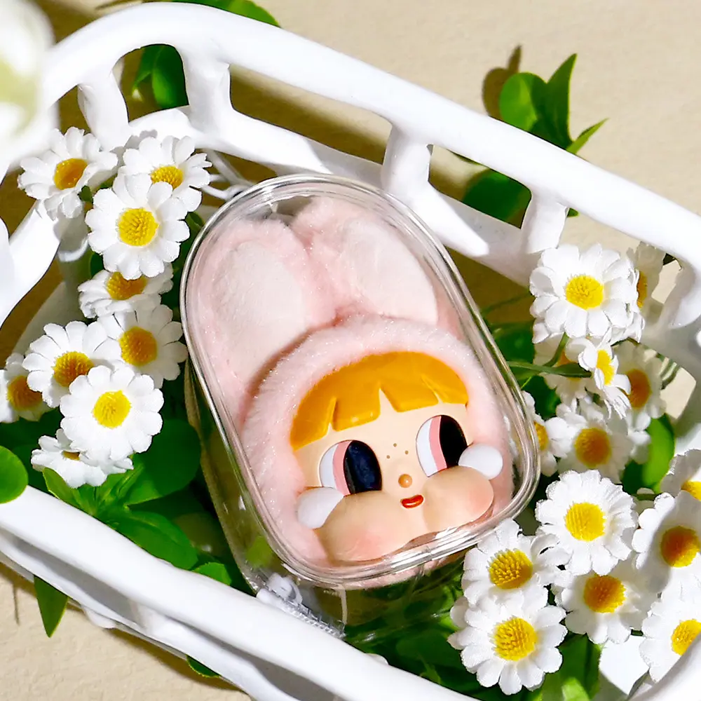 Transparent Classic Thicken Zippers Wallet Keychain Doll Bag Plush Dolls Storage Mystery Case Storage Pouch Organizer Box
