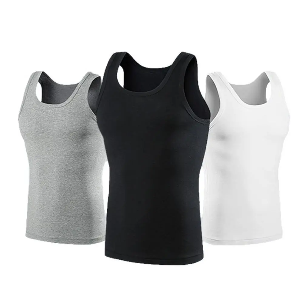 Hot Summer Male tank top Women Basic Elastic Tank Pure Cotton Sleeveless Men's t-shirt Bodybuilding Fitness T-shirt Sports Vest