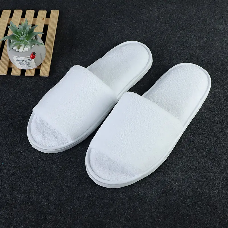Winter Fur Slippers Soft Coral Fleece Open Toe Flip Flops Slippers Thicken Warm Plush Shoes Indoor Slippers For Bedroom Slides