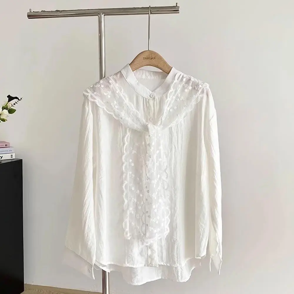 2025 Lace Crochet Shawl Hollow Fake Collar Women Small Shawl Decorative Fake Collar Women Clothes Accessories Detachable Collar