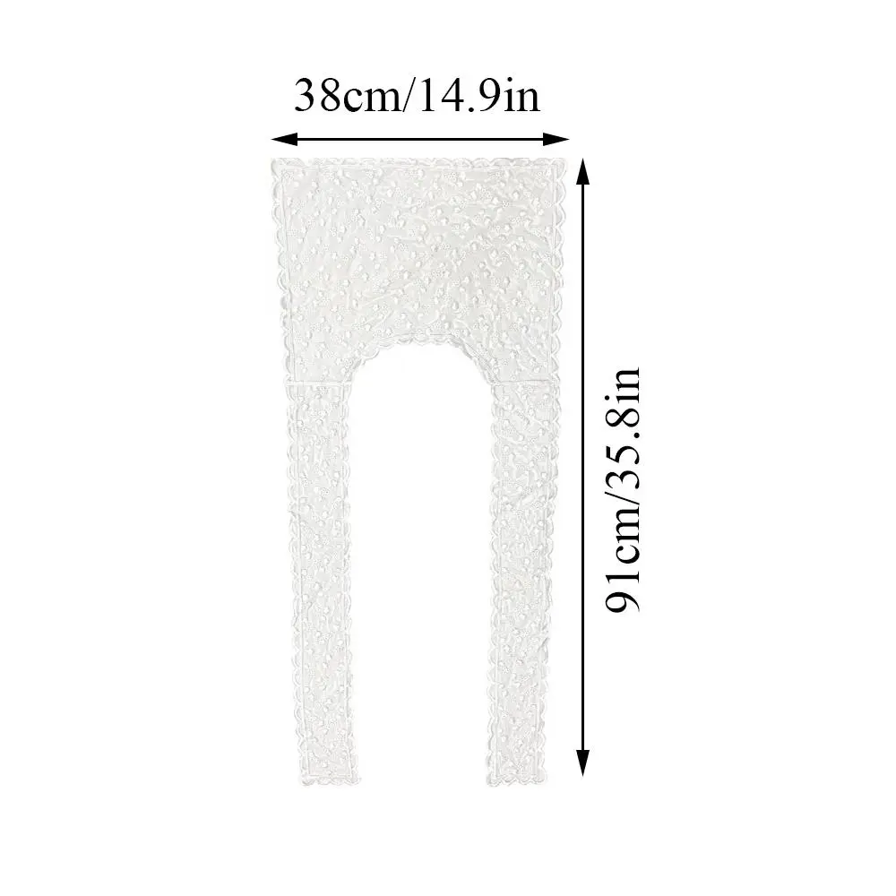 2025 Lace Crochet Shawl Hollow Fake Collar Women Small Shawl Decorative Fake Collar Women Clothes Accessories Detachable Collar