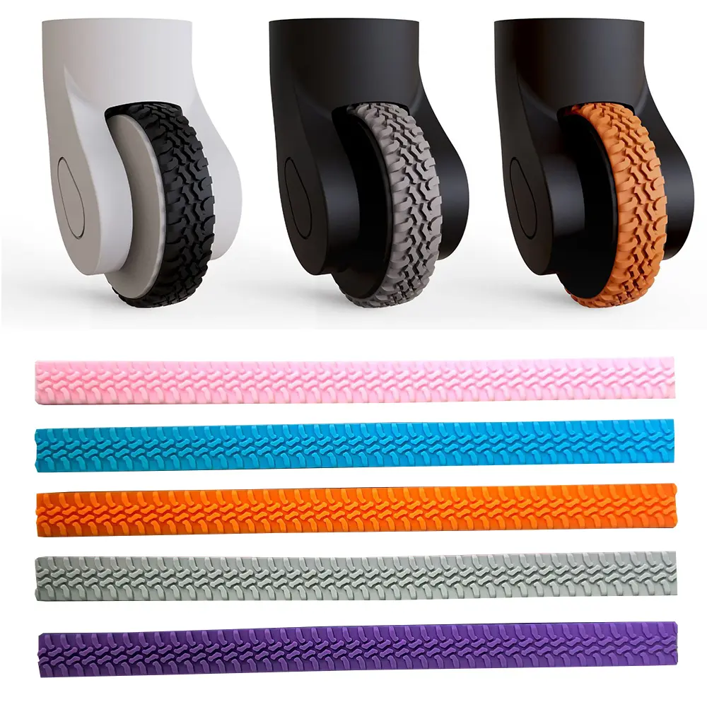 4/8PCS Luggage Wheels Protector Silicone Suitcase Parts Axles Wheels Protector Reduce Noise  Damping Trolley Box Casters Cover
