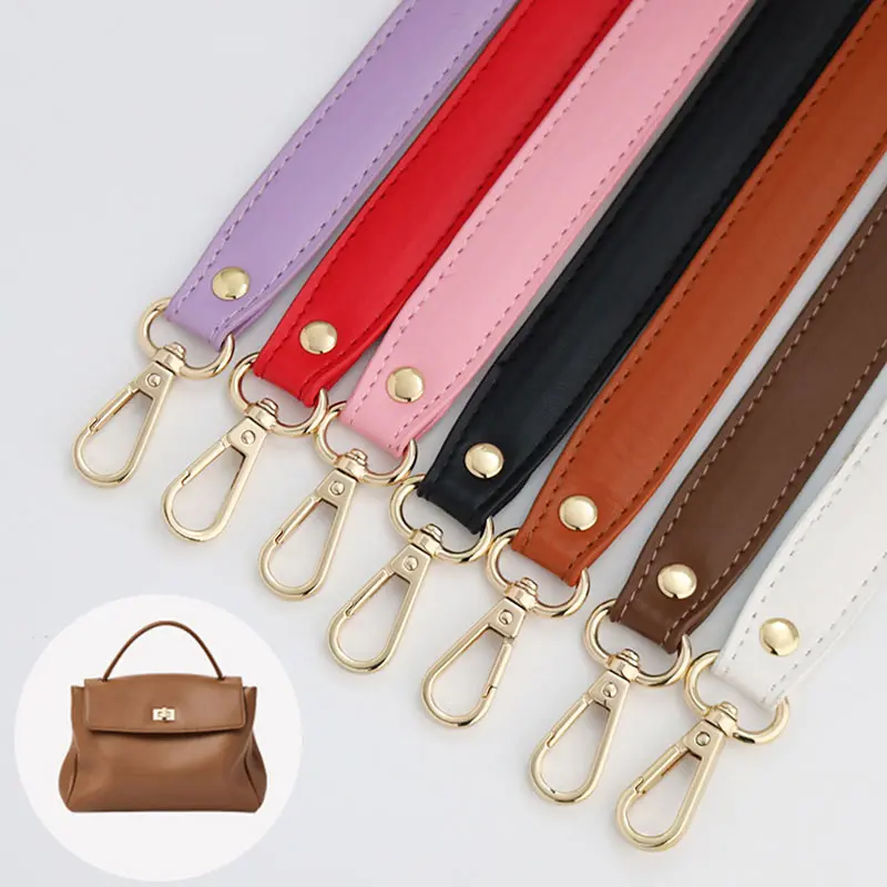 New 28cm Short PU Leather Shoulder Bag Strap bag Handles DIY Replacement Purse Handle for Handbag Belts Strap Bag Accessories