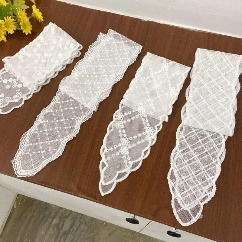 New Lace Floral Hair Scarf Long Skinny Ribbon Headscarf Lace Hair Band Bohemian Hair Scarf Strip Scarves Travel Photo Headband