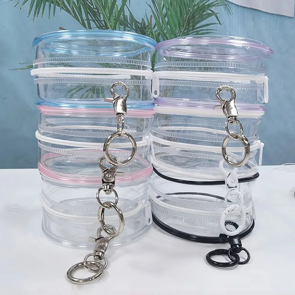 Mystery Box Thicken Transparent PVC Keychain Jewelry Organizer  Pouch Bag Doll Toy Storage Case Clear Organizer Box Wallet
