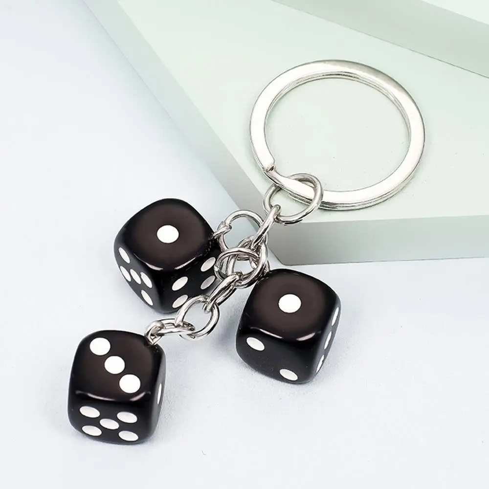 Fashion 8 Ball Lucky Dice Keychain Fashion Car Keyring Cute Bag Pendant Decoration Y2k Keychain Women Men Purse Accessories