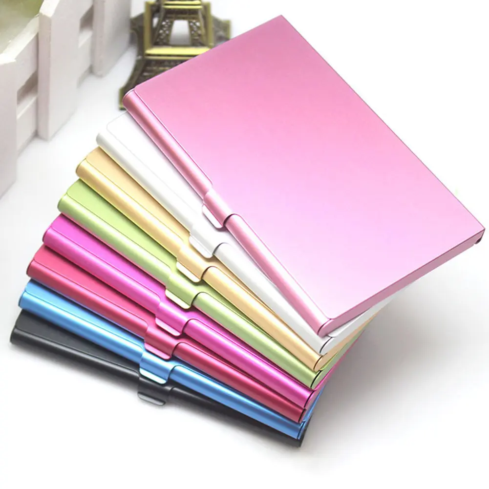 Creative Aluminum Alloy Business Card Case Card Holder Metal Box Cover Credit Men Business Card Holder Card Metal Wallet