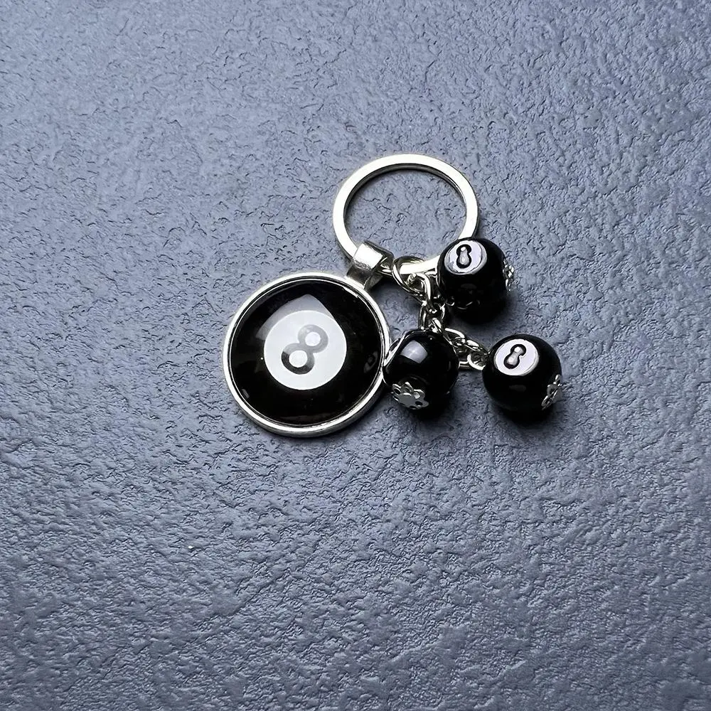 Fashion 8 Ball Lucky Dice Keychain Fashion Car Keyring Cute Bag Pendant Decoration Y2k Keychain Women Men Purse Accessories