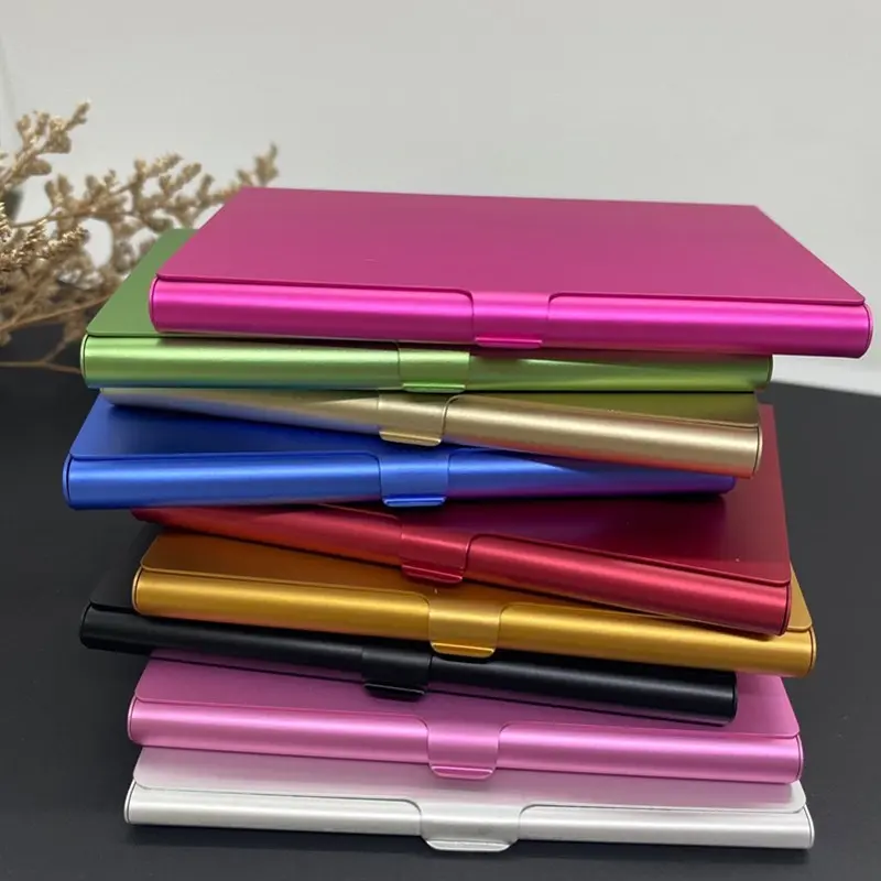 Creative Aluminum Alloy Business Card Case Card Holder Metal Box Cover Credit Men Business Card Holder Card Metal Wallet