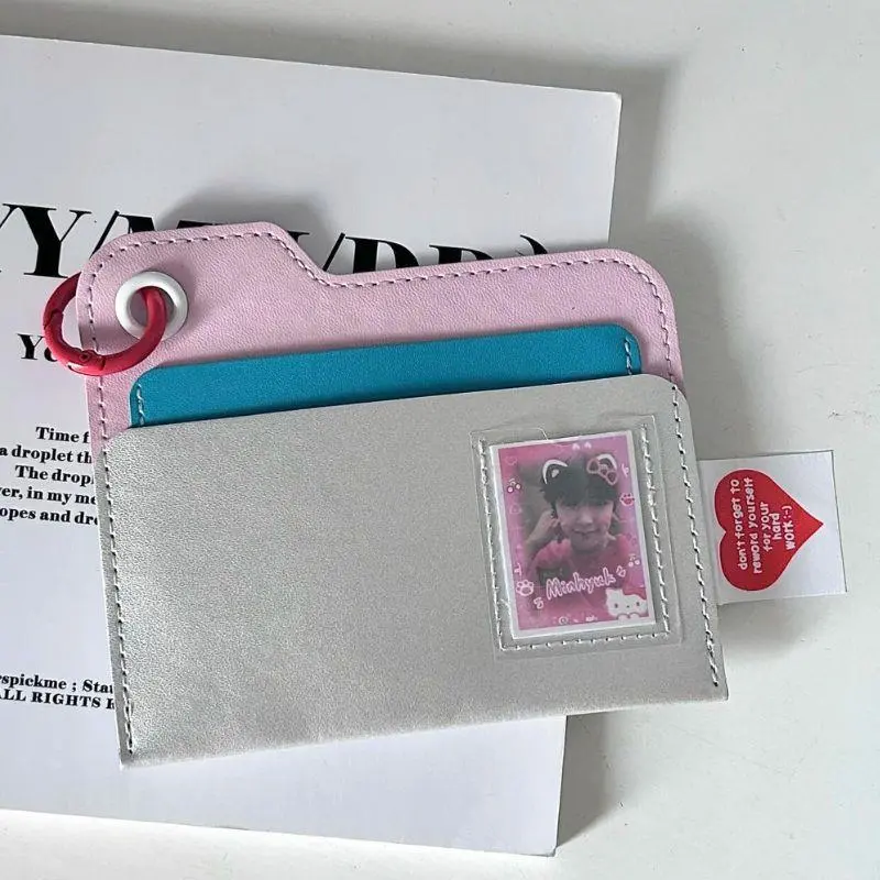 INS Colorful PU Passport Holder Ultra-thin Credit ID Card Wallet Portable Multi-card Card Bag High-capacity Passport Card Holder