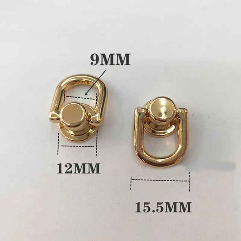 Metal Bag Rivet Nail Buckle Studs Button Handbag Belt Connector Leather Craft Luggage Bag Buckle Ring Snap Hardware Accessories