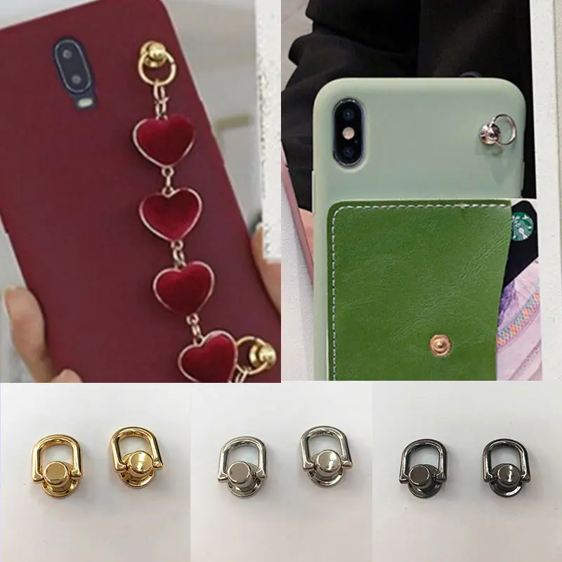 Metal Bag Rivet Nail Buckle Studs Button Handbag Belt Connector Leather Craft Luggage Bag Buckle Ring Snap Hardware Accessories