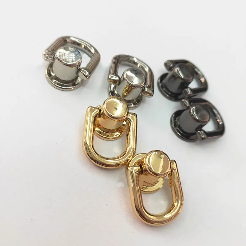 Metal Bag Rivet Nail Buckle Studs Button Handbag Belt Connector Leather Craft Luggage Bag Buckle Ring Snap Hardware Accessories