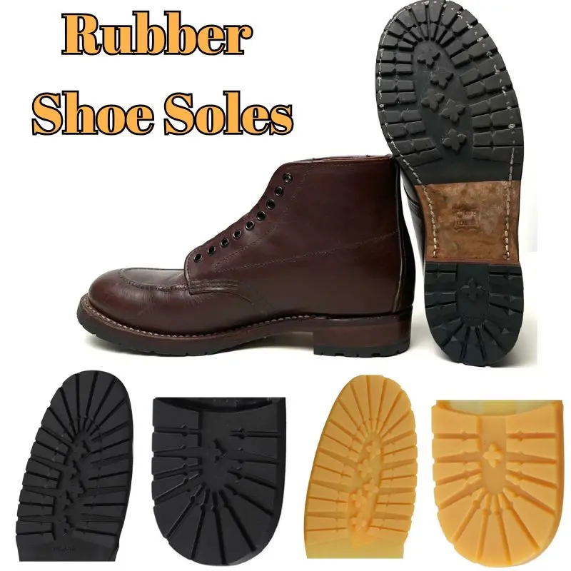 Anti Slip Heel Soles Boots Shoes Anti Slip Front Heel Soles Rubber Mute Soles Shoes Repair Accessories Front Soles Heel Sole DIY