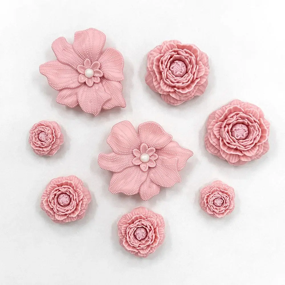 New Hole Shoe Laces Accessory Item Puff Flower Bouquet Shoe Upgraded Sensation Detachable High-End Feeling Decorative Flowers