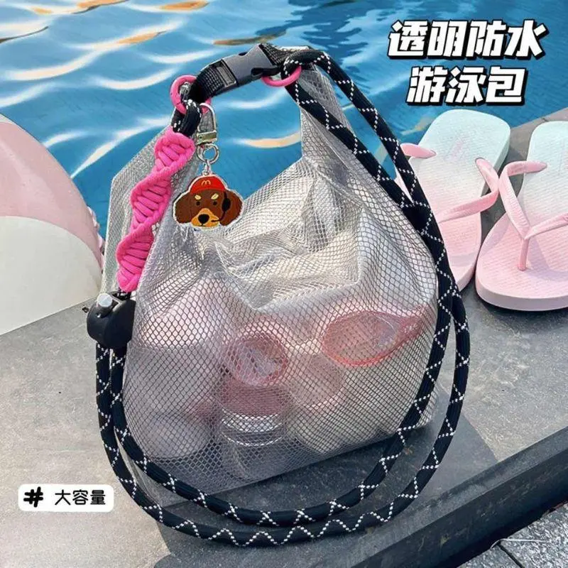 Toiletry Bag Transparent Cosmetic Bag Waterproof Shower Caddy Bag With Capacity Portable Storage For Toiletries For Travel