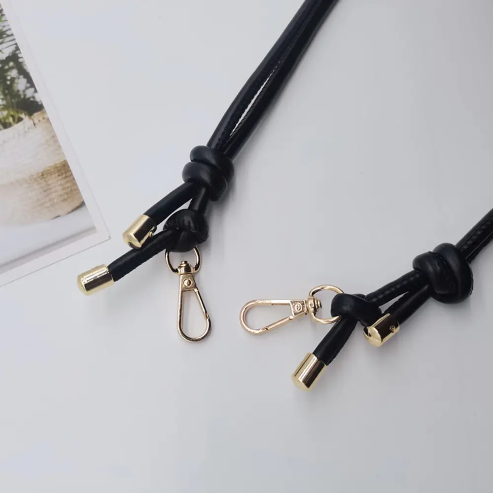 Bag Strap With Round Buckle Hand Strap Bag Shoulder Strap Bag Belt Bag Handle DIY Adjustable Detachable PU Leather Replacement