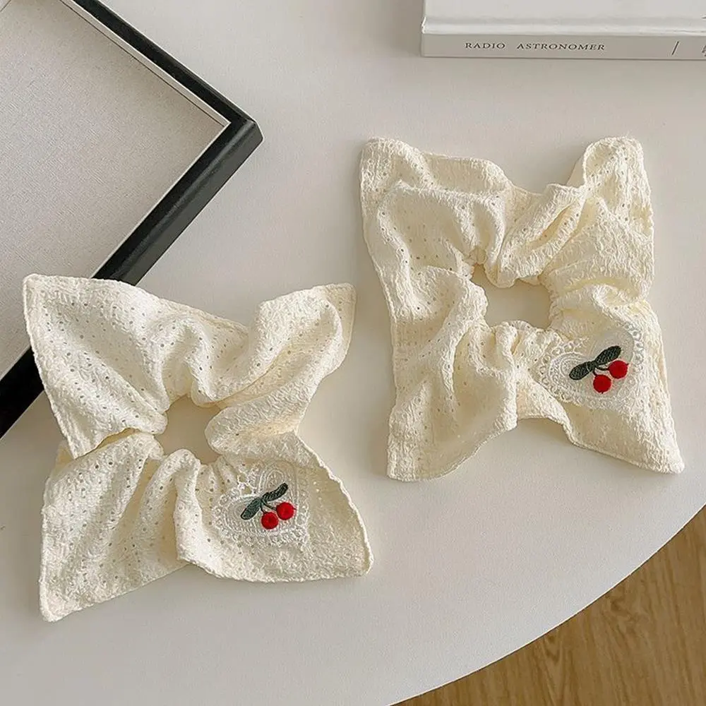 Women Square Large Scrunchies Vintage Plaid Hair Bands Ponytail Holder Tie Hair Hoop Scrunchy Rubber Band Women Hair Accessories