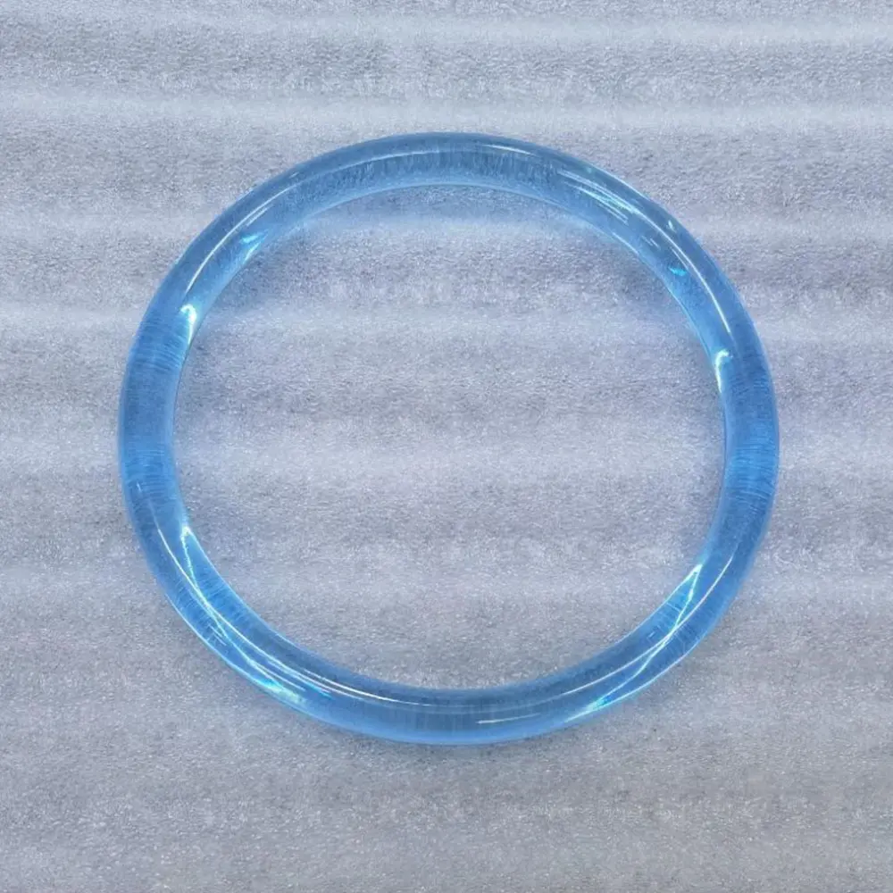 1PC Plastic Handle Round Handbag Handle DIY Solid Color Transparent Handles Make Bags Parts Replacement DIY Handbag Accessories