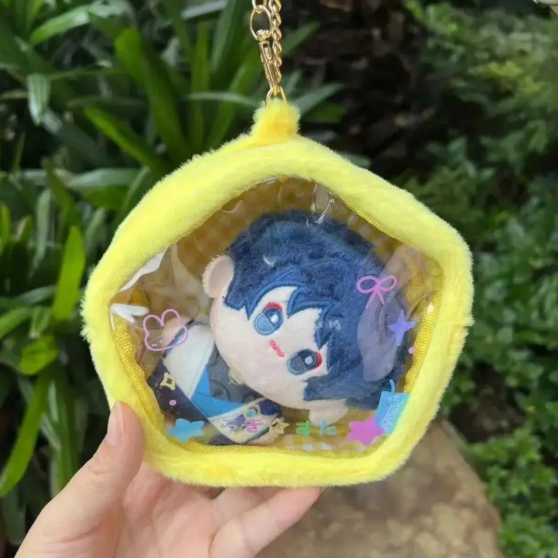INS Korean Red Apple Bag Pendant Accessories Cute Fashion Transparent PVC Doll Storage Bag Student Backpack Pendant Girls Gifts