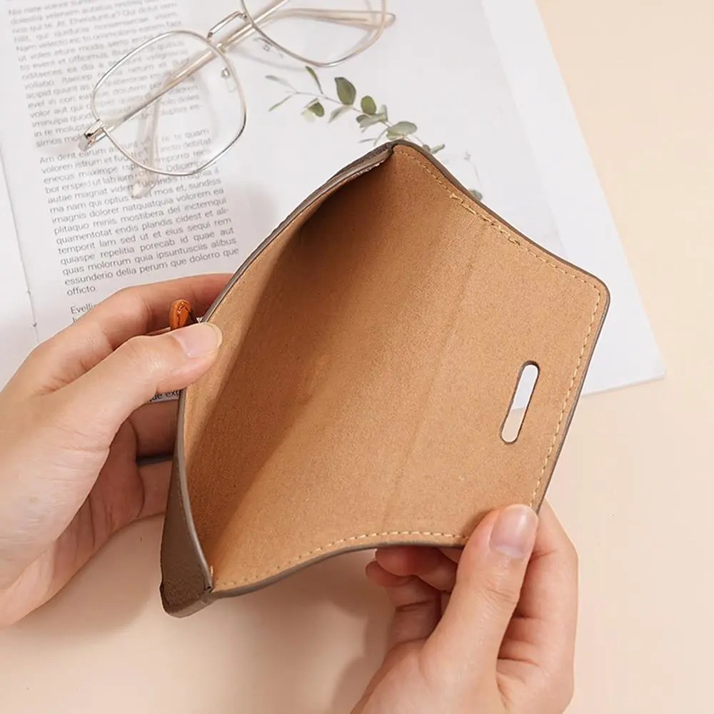 Luxury PU Leather Reading Glasses Bags Woman Men Portable Protective Travel Sunglasses Case Unisex Fashion Eyewear Accessories
