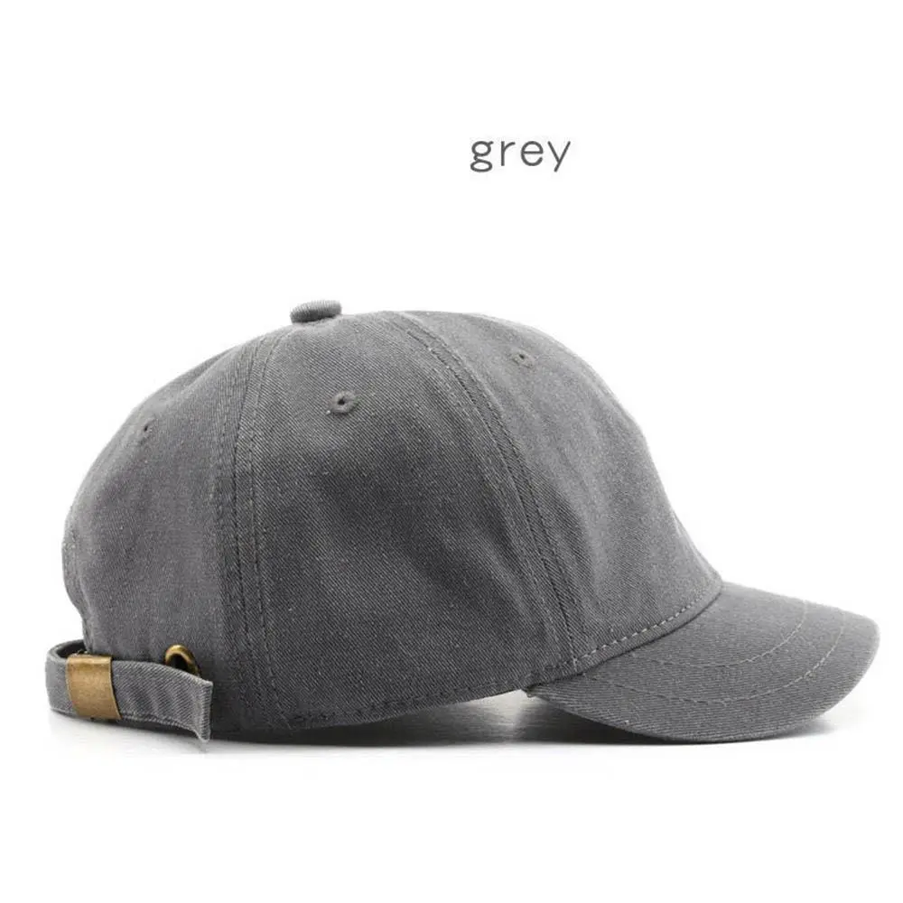 Retro Short Brim Baseball Caps For Man Women Solid Color Adjustable Outdoor Sun Visor Hats Cotton Streetwear Hip Hop Hats Gorras