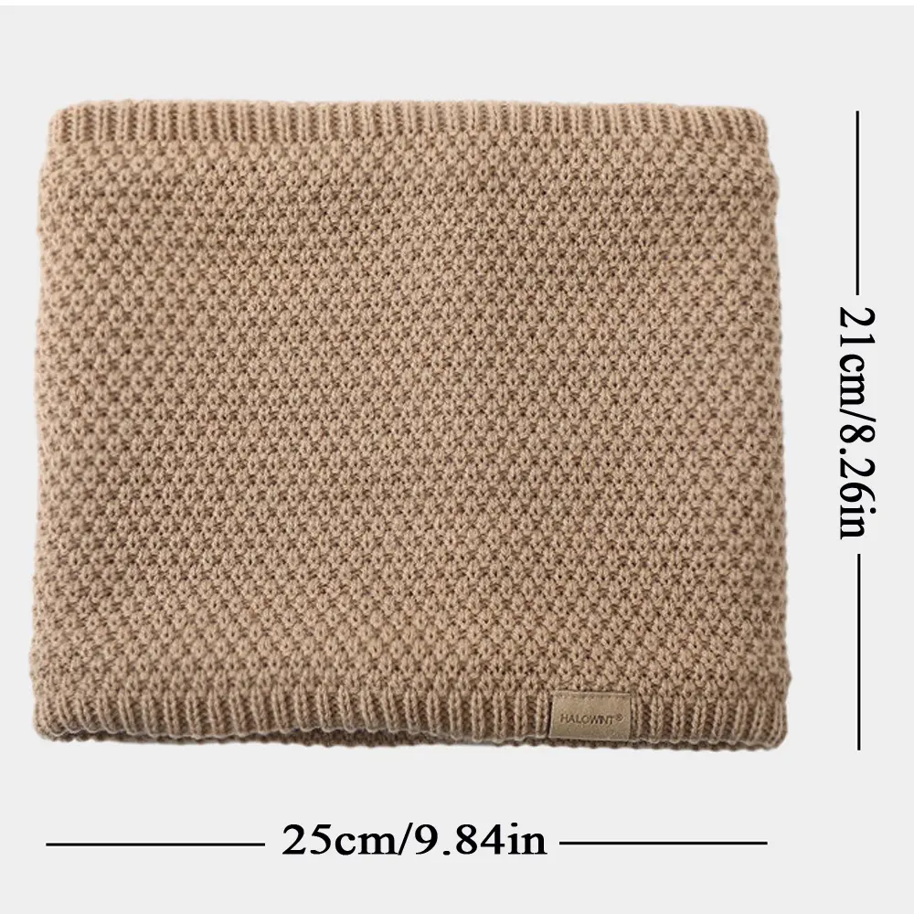Winter Scarf For Women Men Warm Cotton Knitted Brushed Neck Warmer Circle Ski Climbing Scarf Neck Scarves Snood Neck Scarves