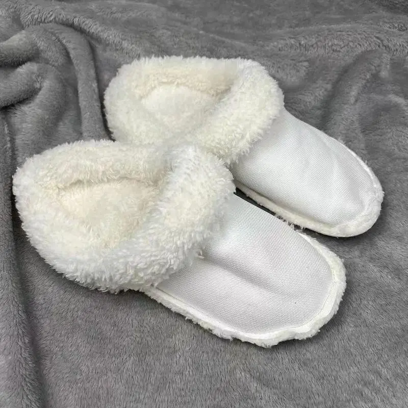 1 Pair Thickened Winter Warm Plush Insoles Shoe Charm For Cros Hole Shoes Plush Liner Soft Shoes Cover Shoes Accessories