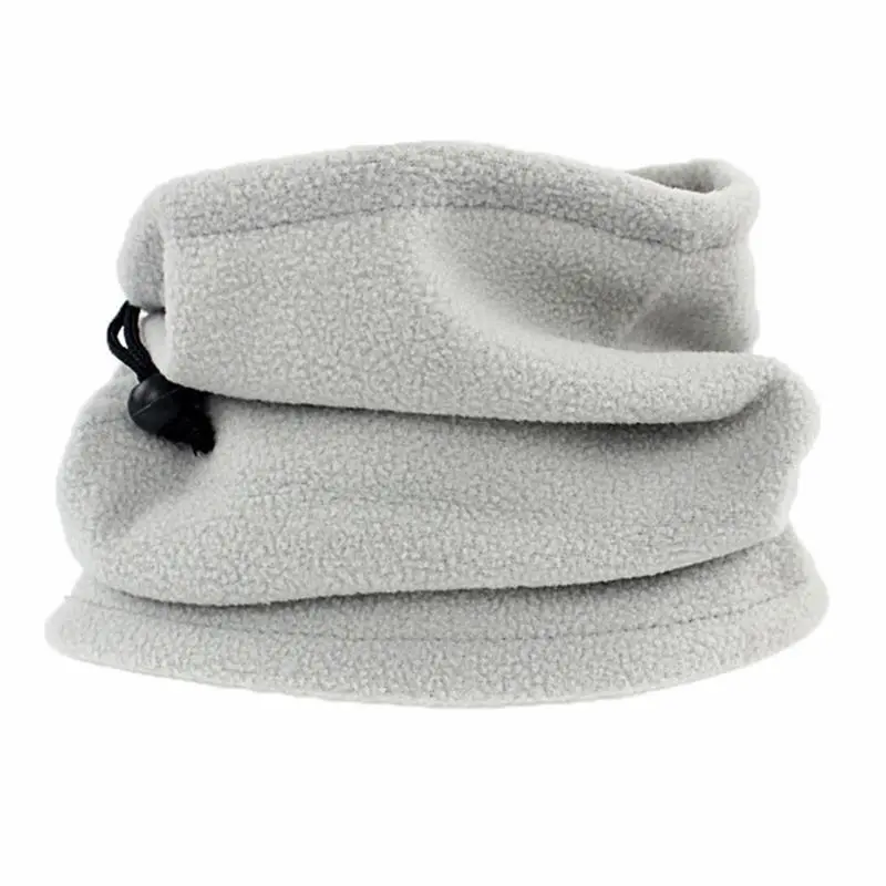 Winter Scarf for Men Fleece Ring Bandana Knitted Warm Solid Scarf Women Neck Warmer Thick Cashmere Hot Handkerchief Ski Mask