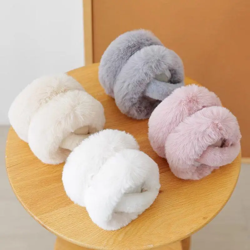 2024 New Thermal Earmuffs All-Match Autumn Winter Cycling Thicken Ear Bags Imitation Rabbit Marten Ear Muffs Plush Ear Protector