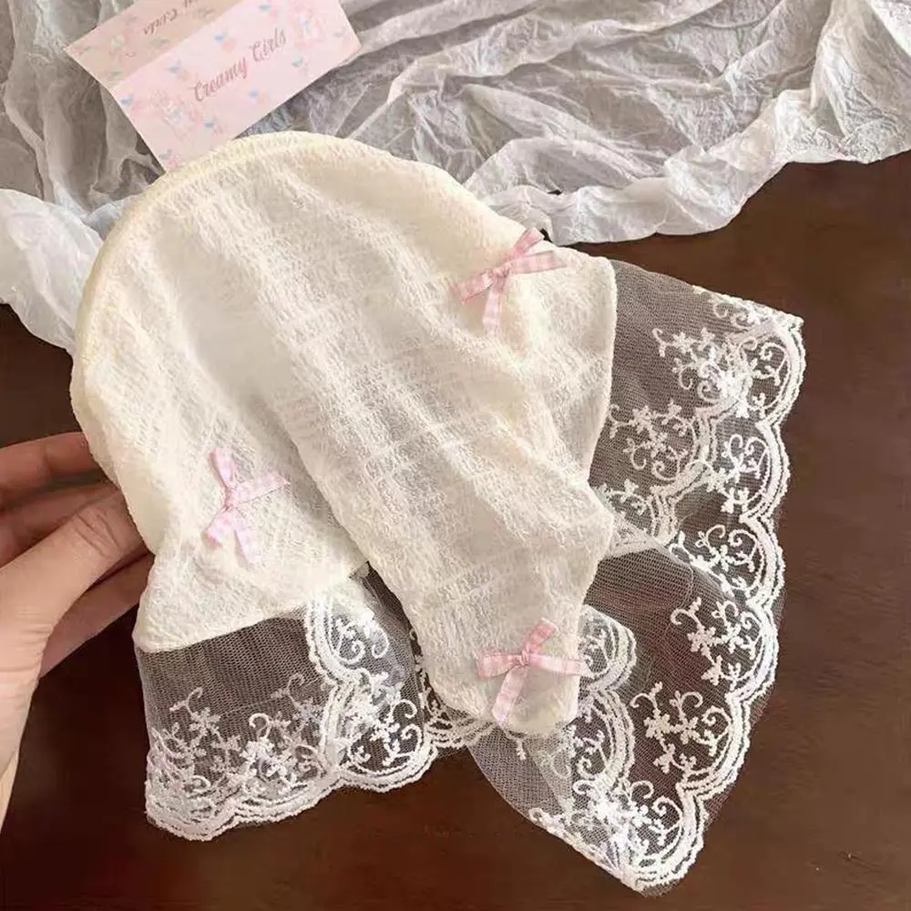 Lace Triangular Hair Scarf Headband Square Headscarf Hairband Turban Bandage Bandana Headband Women Headwarp Hair Accessories
