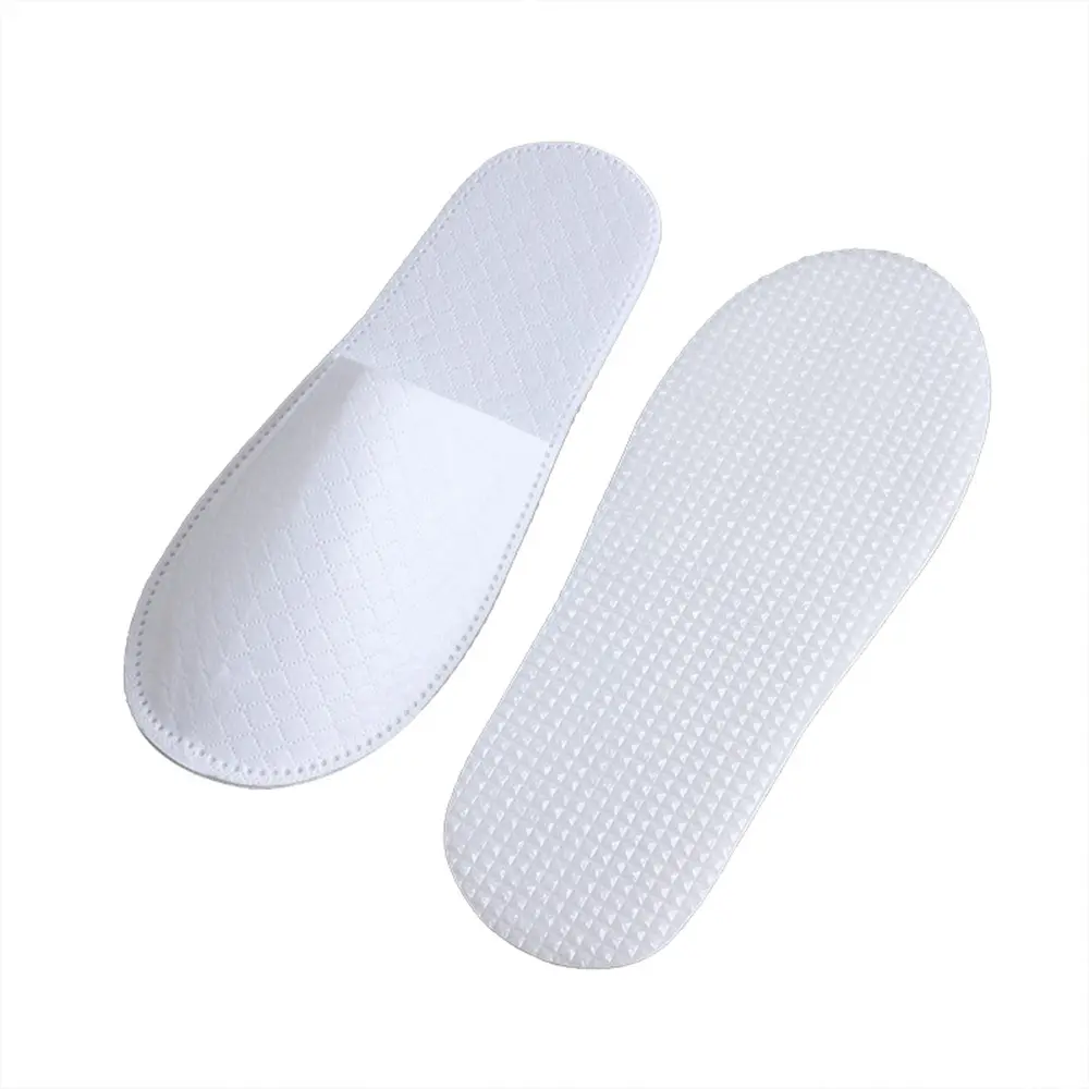 1Pair Disposable Slippers Hotel Travel Slipper Sanitary Party Home Guest Use Men Women Unisex Shoes Home Bathroom Slippers