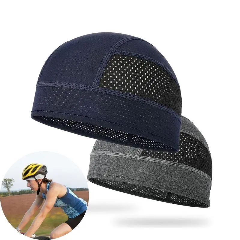 Mesh Motorcycle Helmet Inner Cap Hat Quick Dry Breathable Mesh Hat Racing Cap Under Helmet Beanie Cap Motocross Motor Helmet Hat