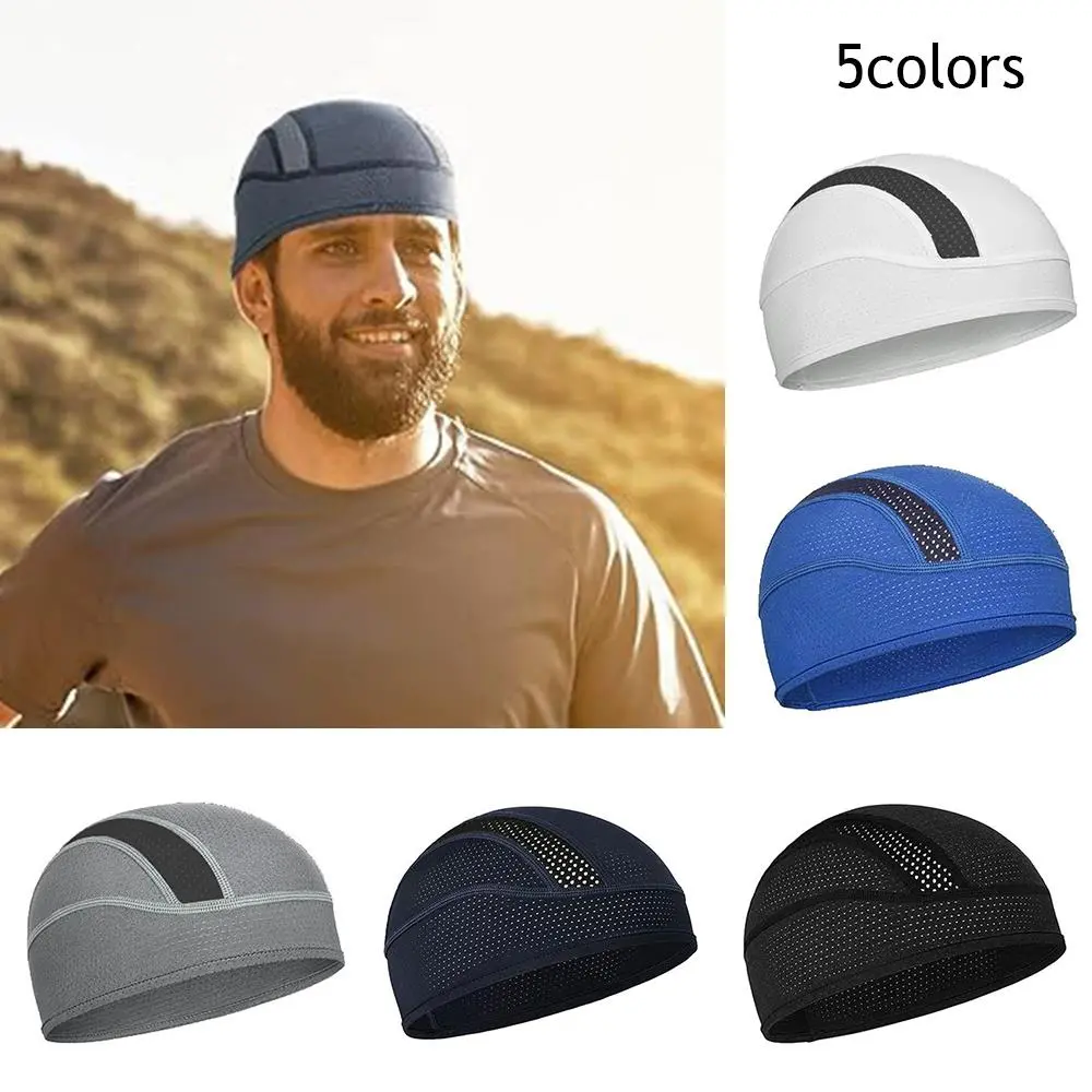 Mesh Motorcycle Helmet Inner Cap Hat Quick Dry Breathable Mesh Hat Racing Cap Under Helmet Beanie Cap Motocross Motor Helmet Hat