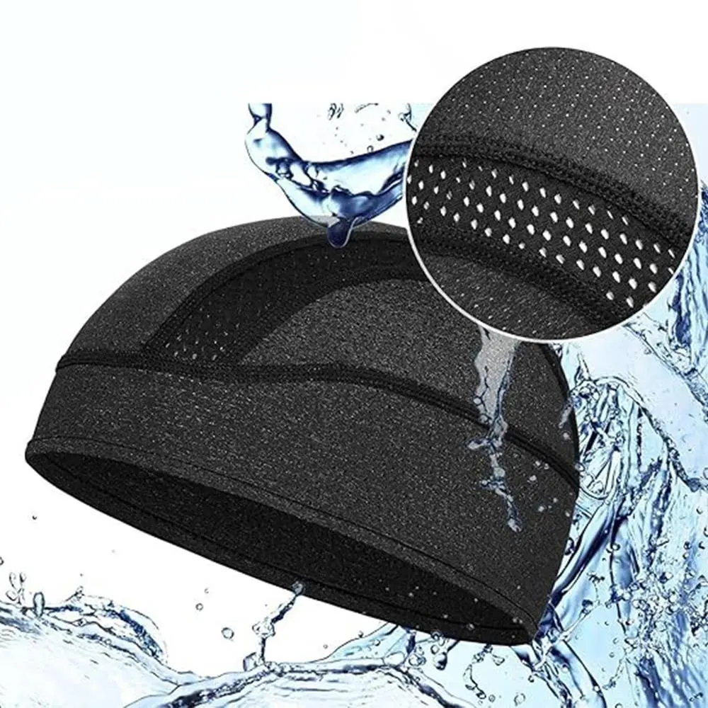 Mesh Motorcycle Helmet Inner Cap Hat Quick Dry Breathable Mesh Hat Racing Cap Under Helmet Beanie Cap Motocross Motor Helmet Hat