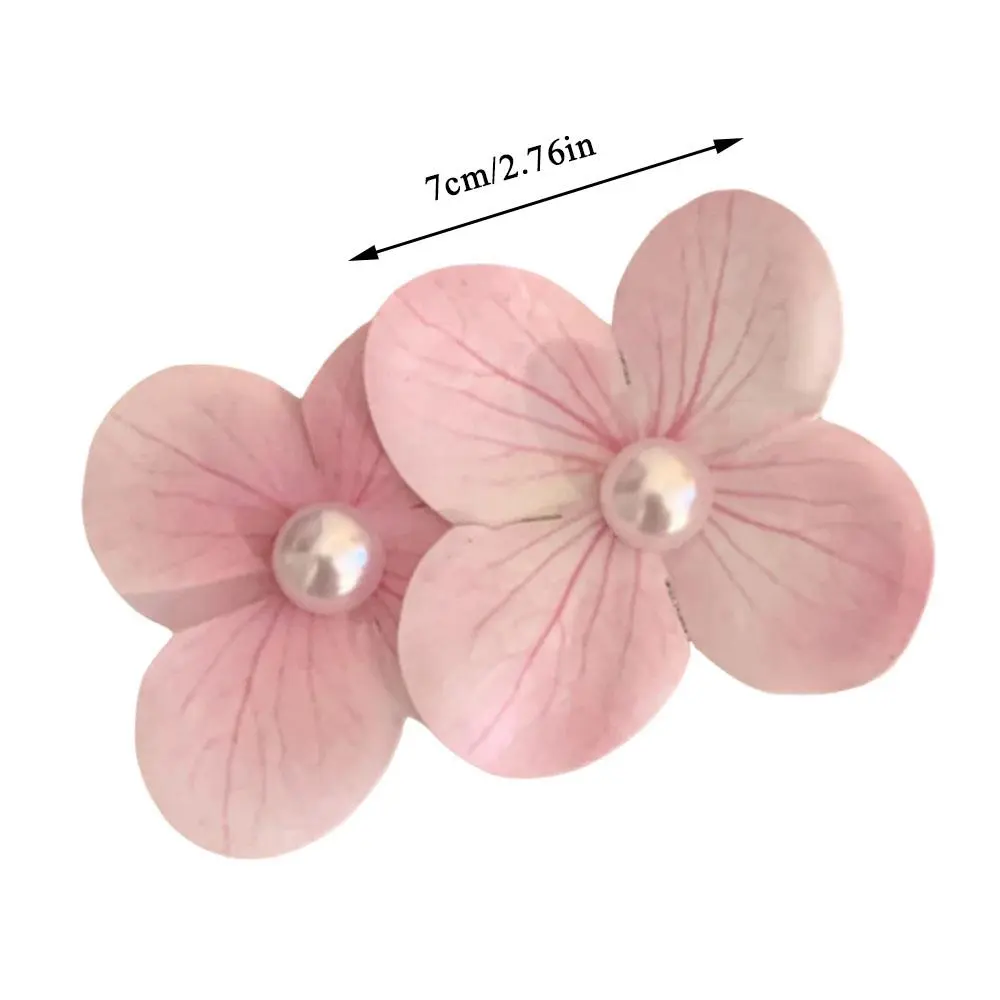 Trendy Fairy Phalaenopsis Flower Duckbill Clip Flower Pearl Hairpin Butterfly Orchid Flower Bangs Side Clip Hair Accessories