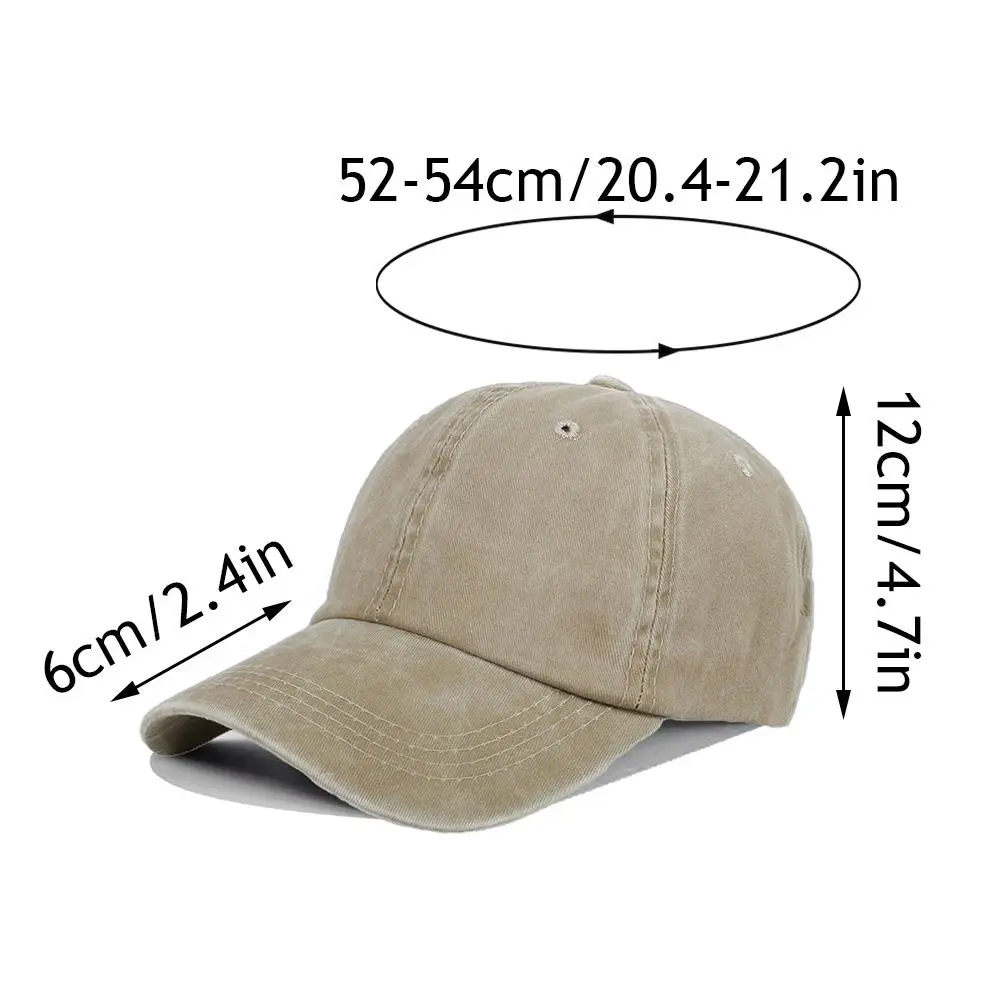 Retro Washed Cotton Old Children Baseball Cap Summer Students Solid Color Peaked Caps Snapback Hip Hop Caps For Kids Boys Girls