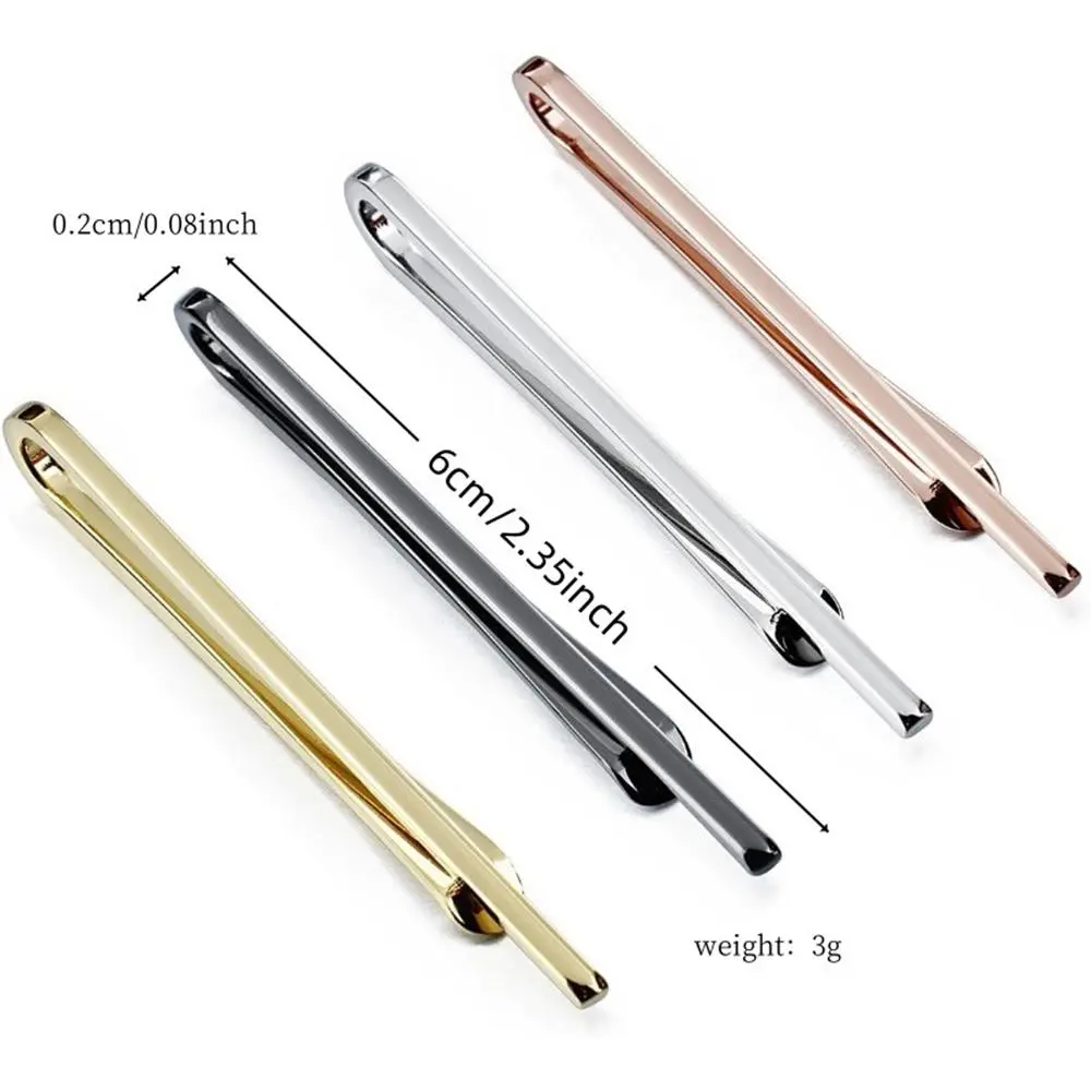 Simple Fashion Tie Clips Men'S Metal Necktie Daily Business Wedding Ceremony Tie Clip Pin Men Party Jewelry Accessories Gift